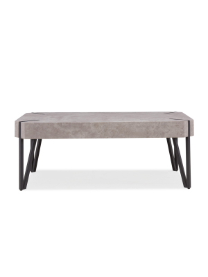 Dani Concrete Cocktail Table Gray - Handy Living