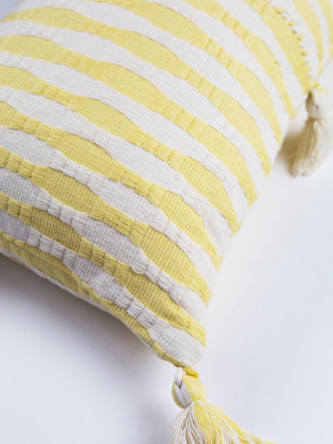 Antigua Pillow - Butter Stripe