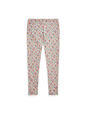 Floral Stretch Jersey Legging