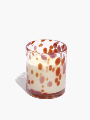 Spotted Glass Candle