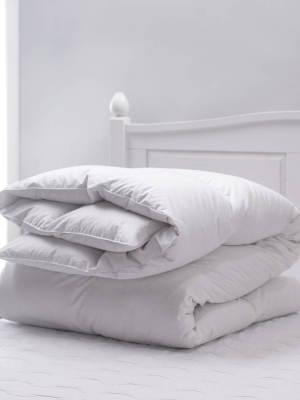 Natural Prime Feather Fiber Comforter White - Weatherproof