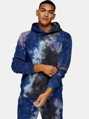 Black And Blue Tie Dye Tracksuit