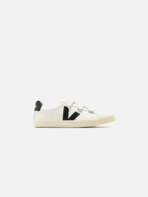 Veja 3-lock Logo - Extra White / Black