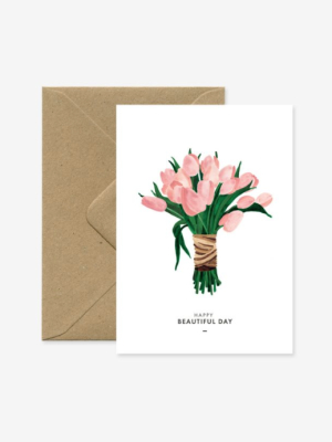 Greeting Card - Beautiful Day Tulips