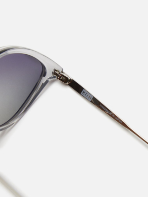 Kith For Modo Georgica Sunglasses - Grey Crystal / Silver / Clear