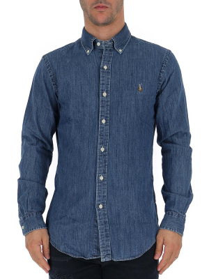 Polo Ralph Lauren Logo Embroidered Denim Shirt