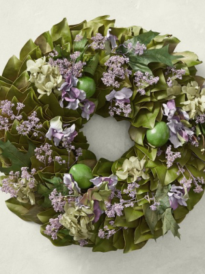 Lavender & Lime Wreath