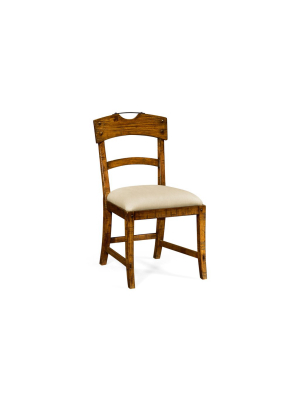 Casual Planked Dining Side Chair