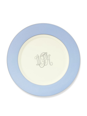 Pickard Color Sheen Charger Plate, Blue Platinum