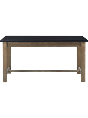 Elmhurst Dining Table Black And Weathered Gray - Finch