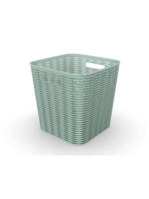 11" 16l Wave Design Cube Basket - Room Essentials™
