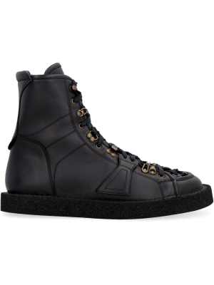 Dolce & Gabbana Panelled Low-top Boots