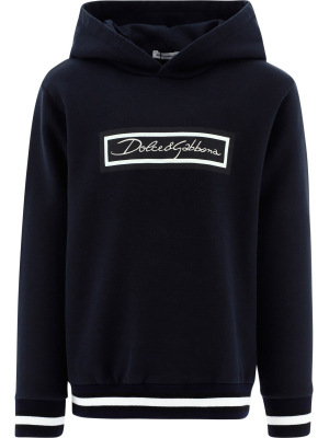 Dolce & Gabbana Kids Logo Patch Hoodie