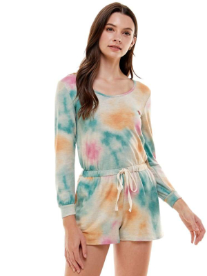 Tie Dye French Terry Romper