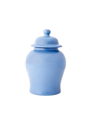 French Blue Temple Jar