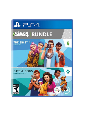 Playstation 4 The Sims 4 Plus Cats And Dogs Video Game And Controller Bundle