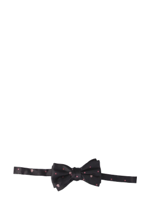 Alexander Mcqueen Skull Clip-on Bow Tie