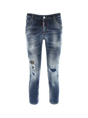 Dsquared2 Distressed Cropped Jeans