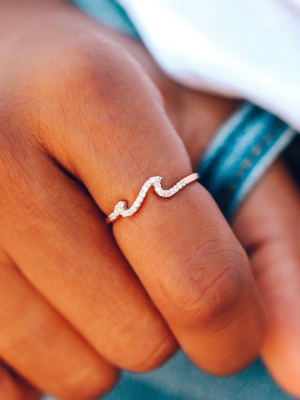 Pave Wave Ring