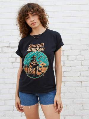 Women's Sturgill Simpson Short Sleeve Graphic T-shirt - Black