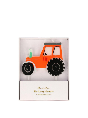 On The Farm Tractor Candle