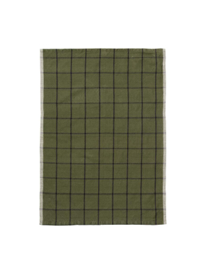 Hale Tea Towel Green | Black