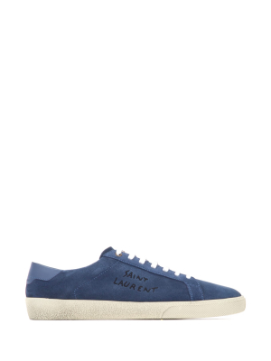 Saint Laurent Court Suede Sneakers