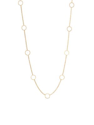 14k Nine Circles Choker Necklace