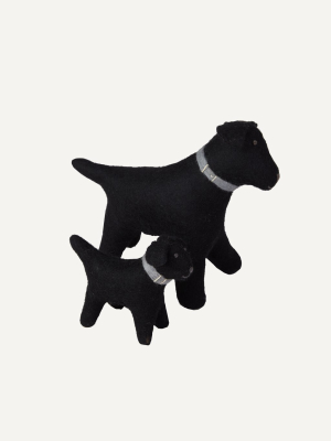 Hand Felted Black Labrador