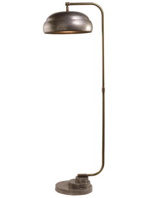 Jamie Young Steampunk Floor Lamp In Gunmetal