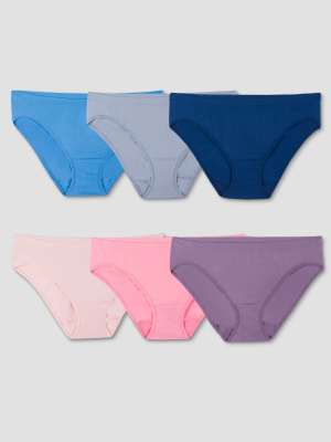 Fruit Of The Loom Women's Seamless Bikini 6pk - Colors May Vary