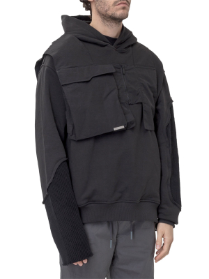 C2h4 Deconstructed Multi-pocket Hoodie