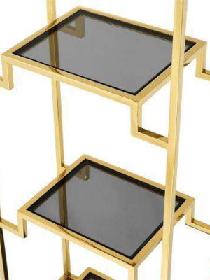 Eichholtz Berndorff Bookcase Small - Gold & Black