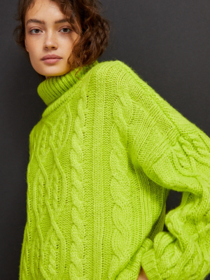 Alistair Cable-knit Tunic Sweater