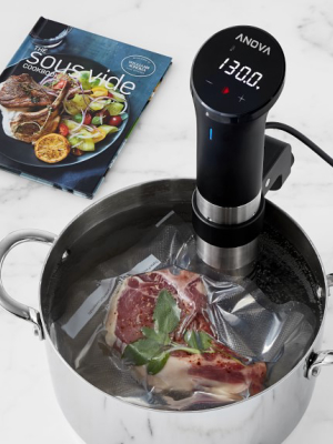 Anova Precision Cooker Sous Vide Wifi + Williams Sonoma Test Kitchen Sous Vide Cookbook