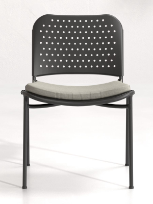 Kali Outdoor Aluminum Dining Chair With Cushion