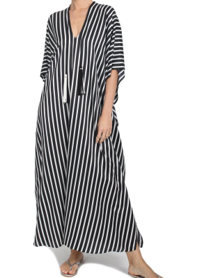 Striped Printed Silk Boubou