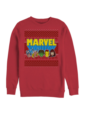 Men's Marvel Christmas Classic Avengers Sweatshirt