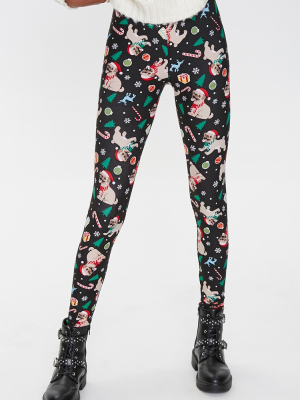 Christmas Print Leggings