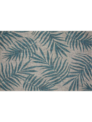 Grey/ Aqua Isle Rug