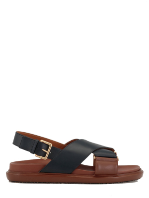 Marni Fussbett Cross-strap Sandals