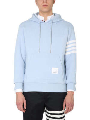 Thom Browne 4-bar Stripe Drawstring Hoodie