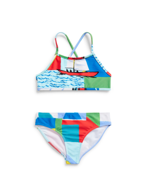 Sailboat Two-piece Swimsuit