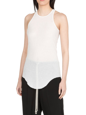 Rick Owens Round Neck Ribbed Tank Top