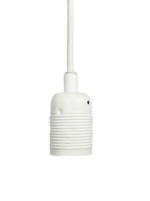 E27 Pendant Matte White