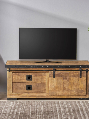 49" Bradhurst Modern Industrial Tv Stand Natural - Christopher Knight Home