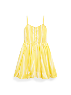 Striped Cotton Poplin Dress