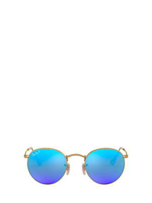 Ray-ban Round Frame Polarised Sunglasses