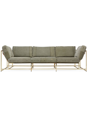 Inheritance Sofa - Military Canvas