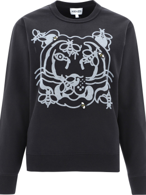 Kenzo Bee-a-tiger Print Sweatshirt